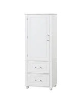 Slickblue Space-Saving Bathroom Storage Cabinet with Shelves Ideal for Small Spaces and Organizing