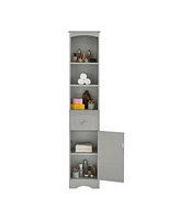 Slickblue Versatile Bathroom Cabinet with Shelves and Doors for Efficient Storage and Organization