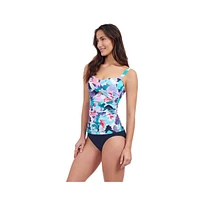 Profile by Gottex Women's Holi Underwire D Cup Crisscross Tankini