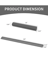 BalanceFrom Fitness BalanceFrom 9 Foot Folding Balance Gymnastics Floor Beam with Handles