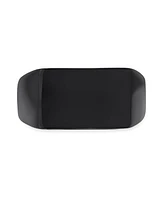 Bling Jewelry Mens Rectangle Black Signet Ring Stainless Steel Polished Matte Finish