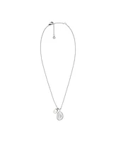 Skagen Women's Agnethe Pearl White Freshwater Pearl and Pebble Pendant Necklace