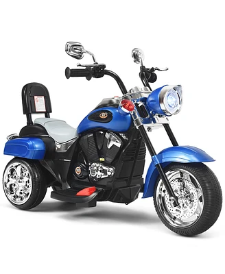 Costway 3 Wheel Kids Ride On Motorcycle 6V Battery Powered Electric Toy