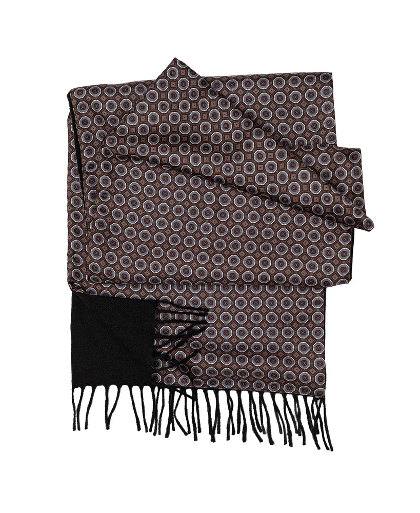 Elizabetta Men's Trastevere - Wool Backed Silk Scarf for Men