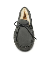 Minnetonka Men's Suede Sheepskin Softsole Slippers