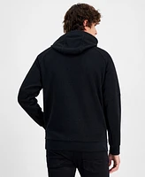 Karl Lagerfeld Paris Men's Elevated Modern-Fit Textured Fleece Hoodie