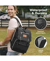 KeaBabies Explorer Diaper Backpack Bag, Large, Waterproof Baby Bags, Multi Functional Backpacks