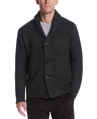 Weatherproof Vintage Men's Chunky Toggle Acrylic Cardigan Sweater