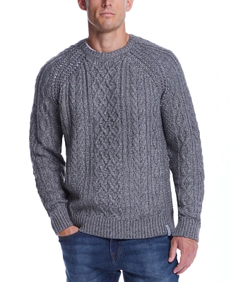 Weatherproof Vintage Men's Chunky Cable Crewneck Sweater