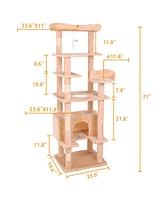 Slickblue Cat Climbing Frame – Multi-Level Cat Tree with Scratching Posts and Perches