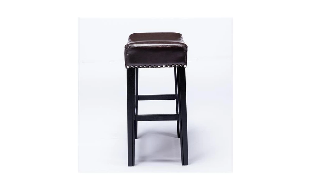 Slickblue Backless 26" Counter Height Bar Stools for Kitchen Island or Home Dining Counter