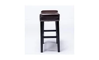 Slickblue Backless 26" Counter Height Bar Stools for Kitchen Island or Home Dining Counter