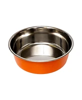 Country Living Set of 2 Heavy Gauge Stainless Steel Dog Bowls – Non-Skid, Durable & Rust-Resistant, Perfect for Food Water Blue/16oz