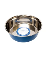 Country Living Set of 2 Heavy Gauge Stainless Steel Dog Bowls - Non-Skid, Durable & Rust-Resistant Perfect for Food Water