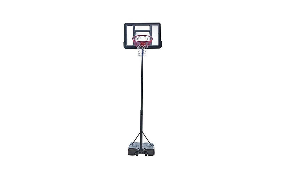 Slickblue Portable Removable Basketball System with Adjustable Hoop