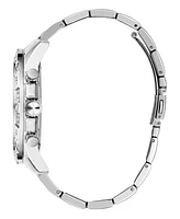 Guess Men's Multi-function Silver Tone Stainless Steel Watch 48mm