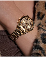 Guess Women's Multi- Function Leopard Steel Watch 38mm