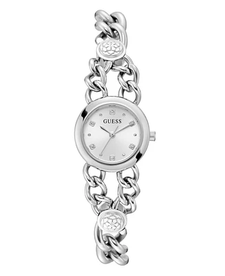 Guess Women's Analog Silver Tone Steel Watch 25mm