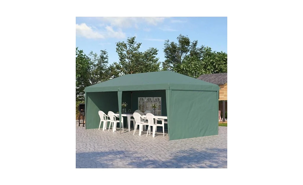 Slickblue 10' x 20' Pop-Up Canopy Party Tent with 4 Removable Sidewalls