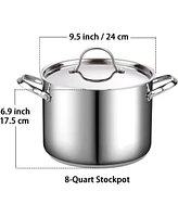 Cooks Standard -Quart Classic Stainless Steel Stockpot with Lid