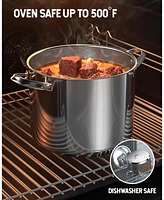 Cooks Standard -Quart Classic Stainless Steel Stockpot with Lid