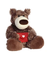 Aurora Medium Honey Bear with Envelope Valentine Heartwarming Plush Toy Brown 12"