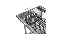 Slickblue Portable Stainless Steel Bbq Grill for Outdoor Cooking