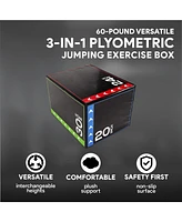 BalanceFrom Fitness 3 in 1 60 Pounds Foam Plyometric Box Jumping Exercise, Black