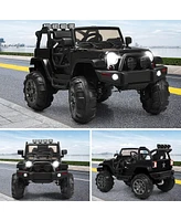 Costway 12V Kids Ride On Truck Car w/ Remote Control MP3 Music Led Lights