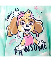 Paw Patrol Toddler Girls Everest Skye Pullover Crossover Fleece Hoodie and Leggings Outfit Set to