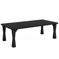 Tribesigns Modern Dining Table for 6-8 People, 70.87" Large Rectangle Kitchen Table with Sturdy Legs, Dinner Table Kitchen & Dining Room Furniture, Bl