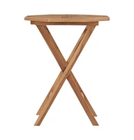 vidaXL Folding Patio Table 23.6"x23.6"x29.5" Solid Teak Wood
