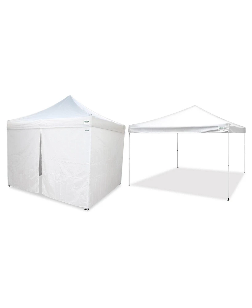 Caravan Canopy Pro 2 12 x 12 Foot Straight Leg Instant Canopy & Sidewalls, White