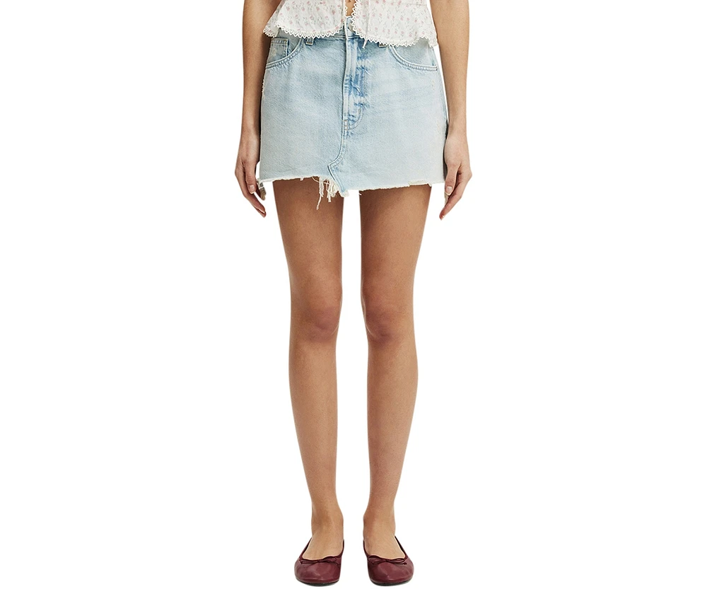 Cotton On Women's Denim Mini Skirt