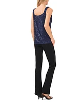 Vince Camuto Women's Sequin V-Neck Sleeveless Top