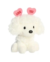 Aurora Small Love You Poodle Love On The Mind Heartwarming Plush Toy White 6"