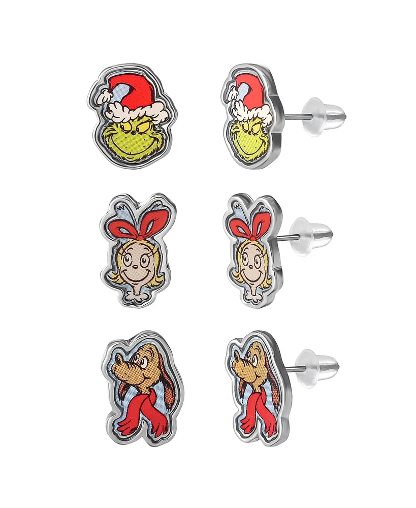 Dr. Seuss Dr Seuss Grinch Christmas Earring Set