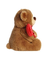 Aurora Small Sweet Tooth Teddies Valentine Heartwarming Plush Toy Brown 8"