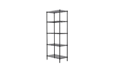 Slickblue Adjustable Floor Standing Carbon Steel Storage Rack