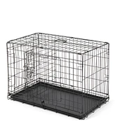 Slickblue Folding Steel Pet Kennel – Wire Metal Crate and Playpen for Cats and Dogs