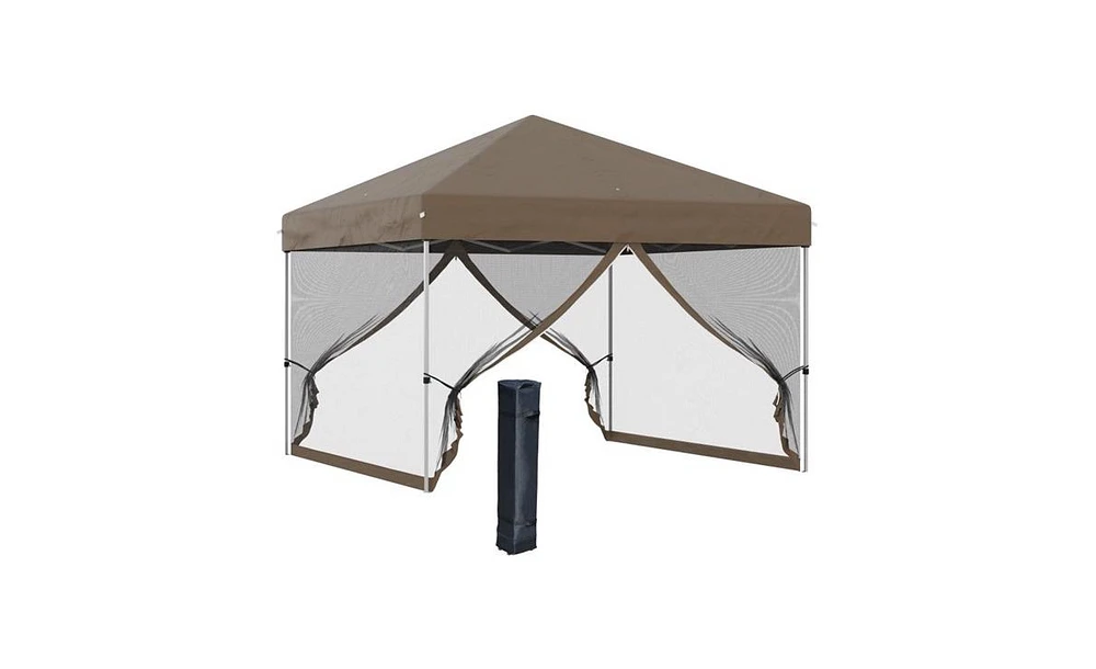 Slickblue 10' x 10' Pop-Up Canopy Tent for Outdoor Events