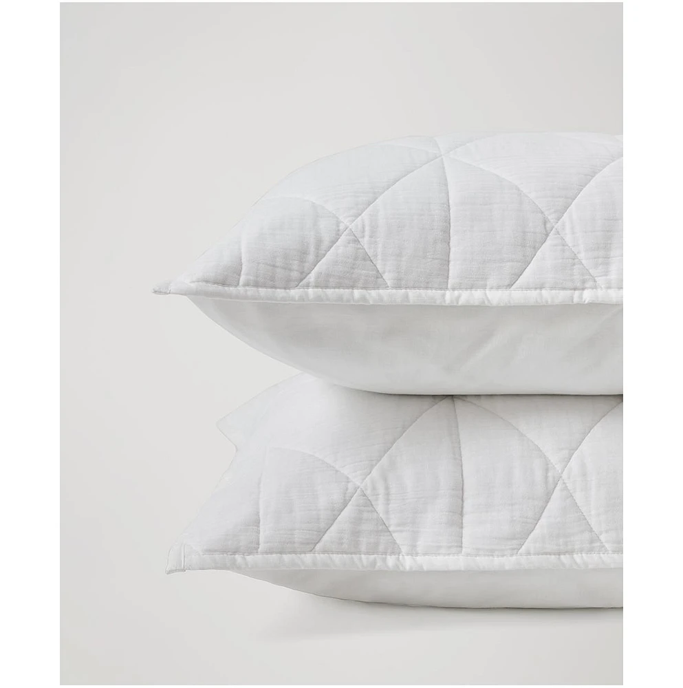 Pact Organic Cotton Diamond Sham 2-Pack - Standard