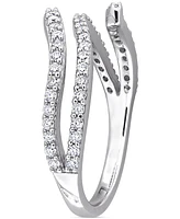 Moissanite Wrap Statement Ring (1/2 ct. t.w.) Sterling Silver