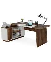 Tribesigns 70.5-Inch Executive Office Desk: Modern L