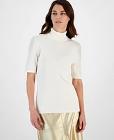 Anne Klein Women's Half-Sleeve Turtleneck Sweater