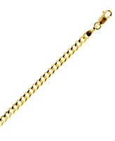 28" Curb Link Chain Necklace (3-1/6mm) in Solid 14k Gold