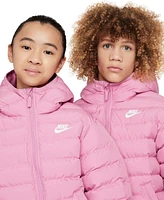 Nike Sportswear Big Kids Lightweight Synthetic Fill Hooded Coat