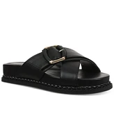 Giani Bernini Women's Geralynn Memory Foam Crisscross Buckle Footbed Sandals, Created for Macy's