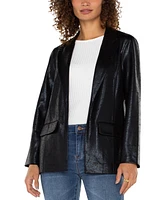 Liverpool Los Angeles Women's Coated Boyfriend Blazer