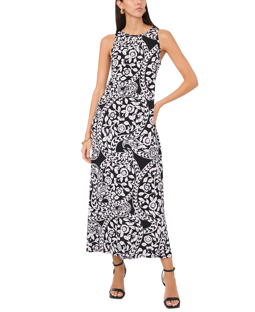 Vince Camuto Women's Floral-Print Sleeveless Maxi Dress